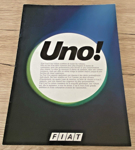 Brochure vente fiat uno - de,
