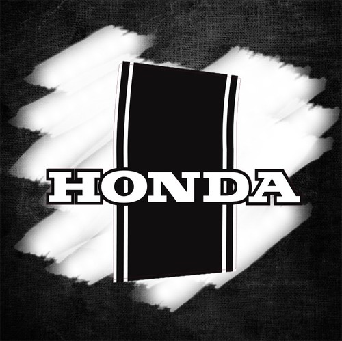 Sticker side frame honda - side,