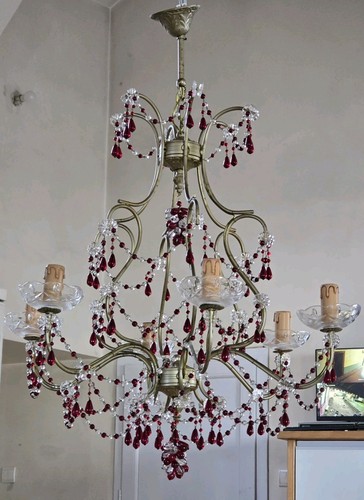 Lustre pampilles perles - pampilles,