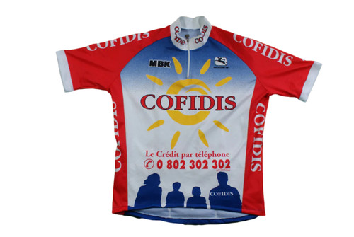 Maillot vélo vintage cofidis - vélo,