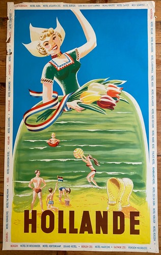 Hollande vers 1950 affiche - vers,