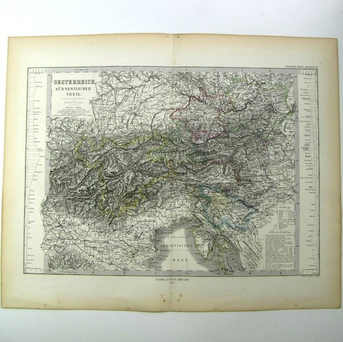 Carte autriche sud - sud, ouest