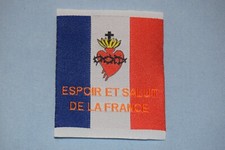 C9 insigne écusson catholique Sacré Cœur de Jésus Espoir et Salut de la France