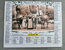 Almanach Calendrier du facteur 1997 / Attelages des bœufs dans la montagne noire