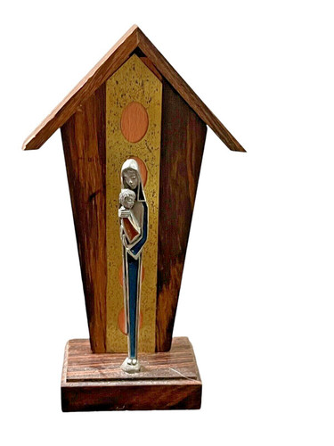Ancienne statue bois peint - ancienne,
