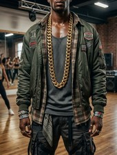 Neuf Homme Collier Long En