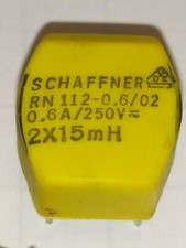 2x RN112-0.6-02 SCHAFFNER self filtrage 2X 15 MH 0.6A          DepE7/33/5