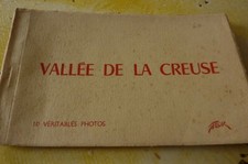  carnet ancien la vallée de la Creuse 9 photos en noir et blanc