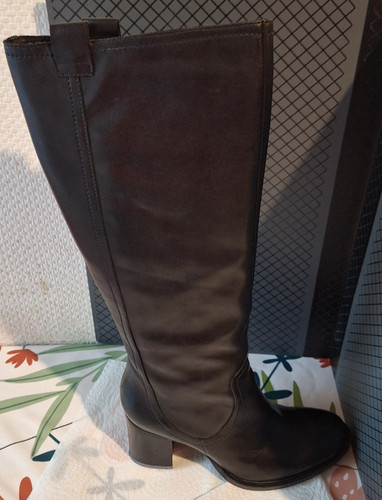 Bottes femme cuir noir avec - femme, en