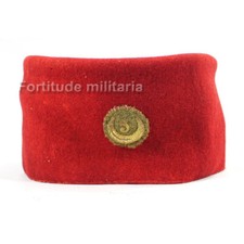 Tirailleurs : Chéchia réglementaire 5RTA -Tirailleurs Algériens - ( Original )