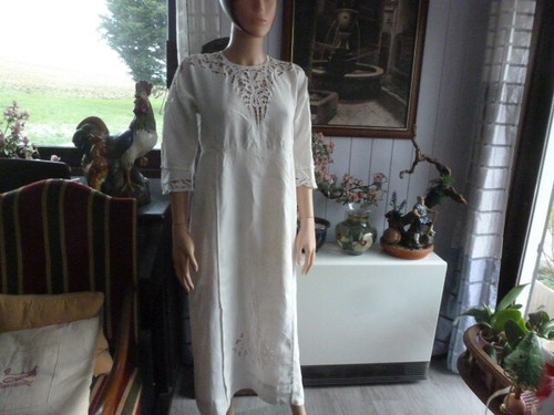 Chemise nuit ancienne - chemise,