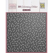 Nellie's Choice Classeur de Gaufrage 3D Confetti Fond 15 x 15 cm - Arrière-Pl...