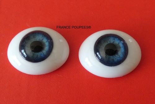 Yeux 22mm verre - 22mm, émaillé