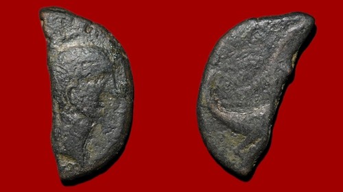 Roman coin demi dupondius de - demi,