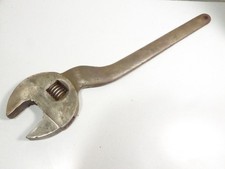 vintage ancien outils CLE à MOLETTE FACOM 40 coudé old tools 