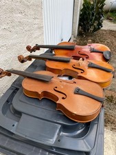 violon ancien 2 4/4 1 3/4 dont un compagnon