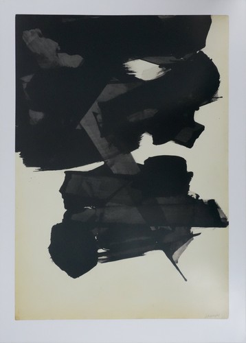 Pierre soulages encre sur - encre,