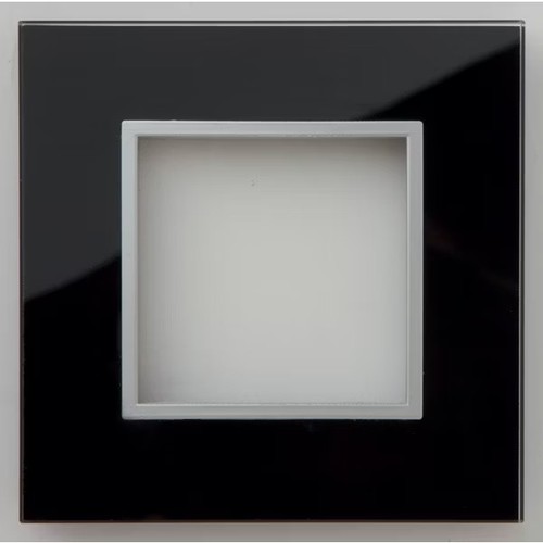 Plaque verre noir - , bodner