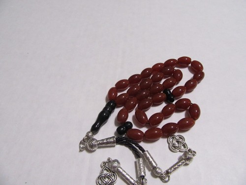 Red and black agate aqeeq - red,
