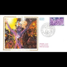 CEF - 1ère réalisation d'un éclairage public à l'électricité - 10/7/82 Grenoble