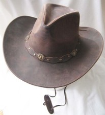 CHAPEAU  WESTERN  CUIR