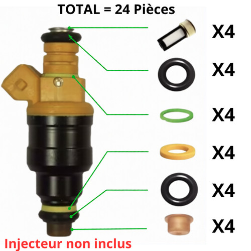 Kit réparation joints - 4x,