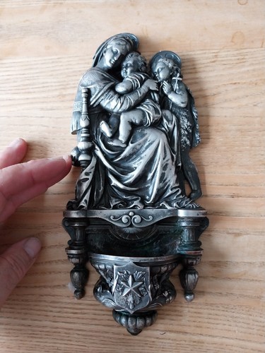 Benitier ancien argente - ancien,