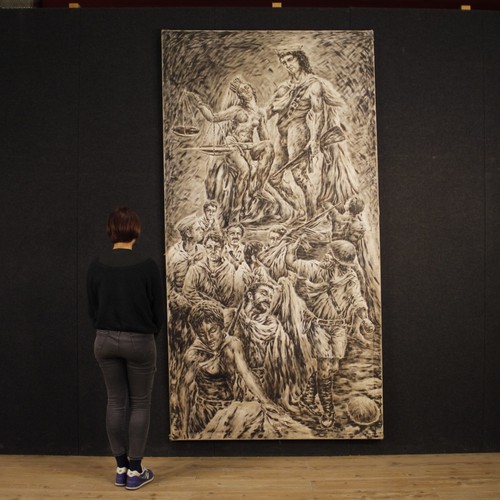 Grand tableau peinture