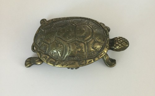 Tortue bronze patine medaille - bronze, medaille/