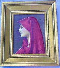  tableau de jeune femme signé