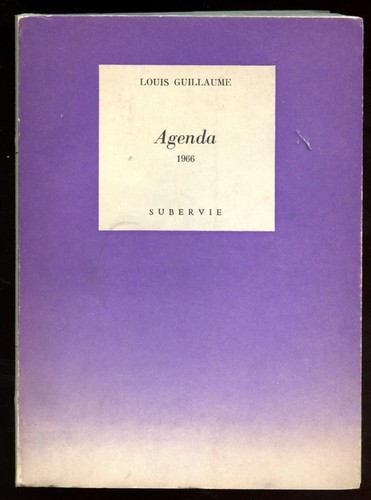 Louis guillaume agenda - agenda, 1966