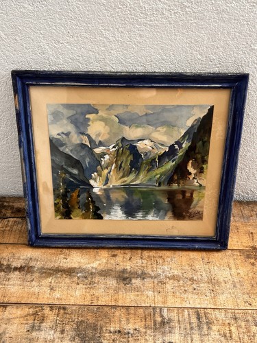 Aquarelle ancienne signée - aquarelle,