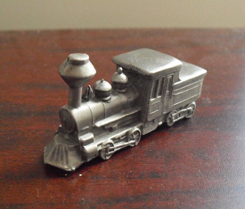Vintage pewter steam - pewter,
