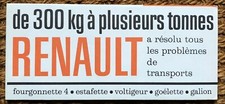 brochure années 60 RENAULT
