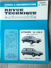 Revue Technique CITROËN CX 2200 D Diesel Limousine, Break, Familiale, Ambulance