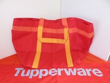 GRAND SAC DE PLAGE ORANGE + POCHETTE TUPPERWARE NEUF DANS EMBALLAGE D'ORIGINE