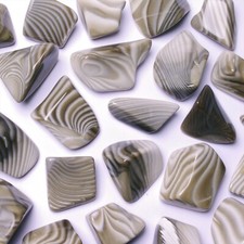 ★☆ SILEX RUBANÉ de Pologne - Pierres roulées vendues à l'unité - 2 à 3 cm ☆★