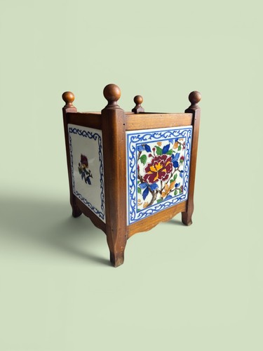 Cache bois avec faience - bois,
