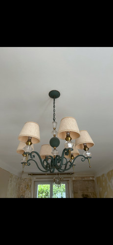 Lustre bras vintage en - lustre, 6