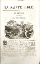 La sainte Bible De Genoude  Illustrée PARIS 1834 T1