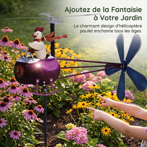 Moulin vent poulet - à,