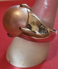   Bague Perle Mabe  Argent
