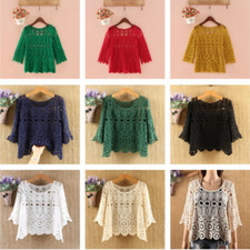 Femme Creux Crochet Haut Court