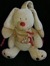 Doudou  Lapin Bastien 25/40 Cm