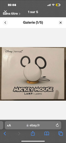 Neuf lampe fermob mickey mouse - neuf,