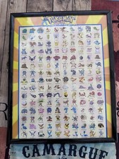 Poster affiche Pokemon Gotta Catch’m All Vintage 25 Cm X  20 Cm Encadré de 1999.