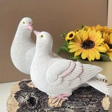 Statue de couple de pigeons