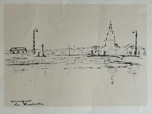 Albert marquet gravure paysage - albert,