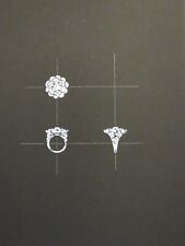 GOUACHÉ - IMPRESSION ORIGINALE - BIJOUX - BAGUE -HAUTE JOAILLERIE- CHANEL