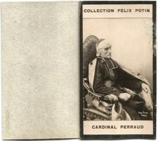 Cardinal Perraud (1828-1906) . Photo Félix Potin 7,5 cm X 4,2 cm.Evêque d'Autun.